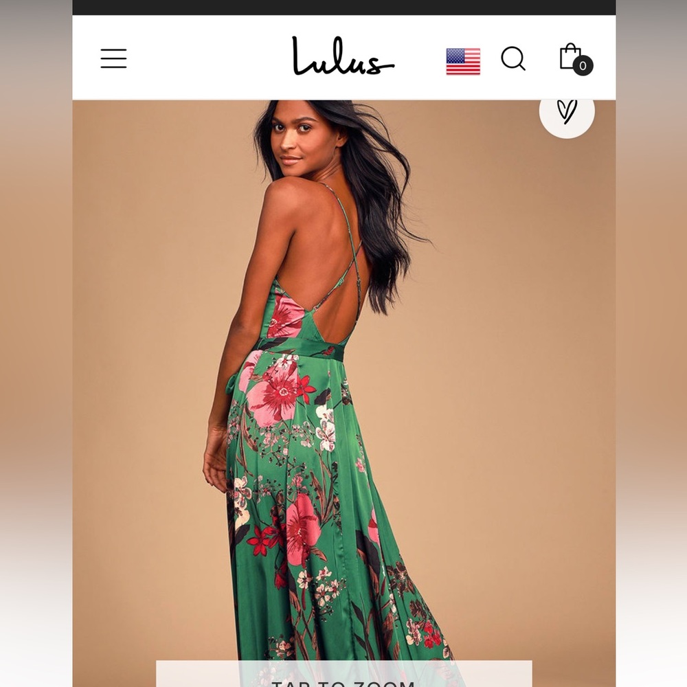 LULUS EMERALD GREEN DRESS